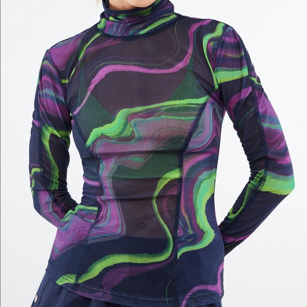 Fabletics Felicity Long-Sleeve Mesh Top